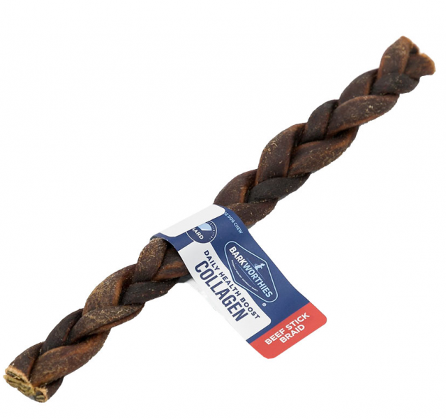 Barkworthies D Collagen Braided Stick 9"