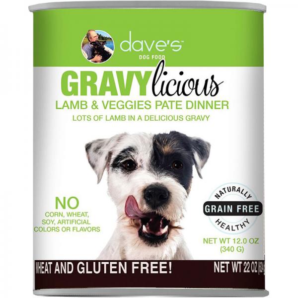 Dave's Pet Food D Can Gravylicious Lamb & Veggies Paté 12oz