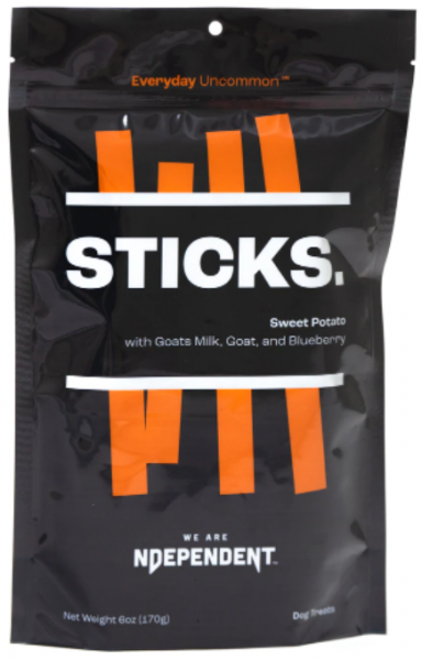 Ndependent D Sticks: Sweet Potato with Goat's Milk, Goat & Blueberry 6oz - NLO