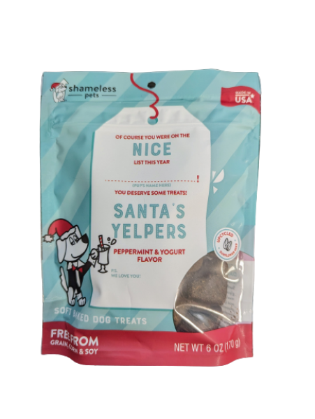 Shameless D Nice Santa's Yelpers Peppermint Yogurt 6oz 2024