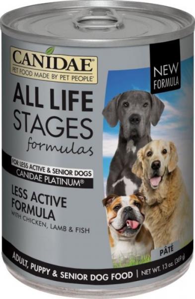 Canidae D Can All Life Stages Platinum Less Active Formula 13oz