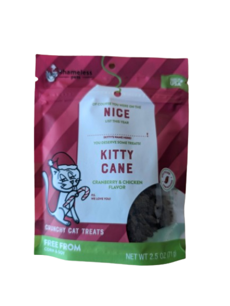 Shameless C Nice Kitty Cane Cranberry & Chicken Treat 2.5oz 2024 - NLO