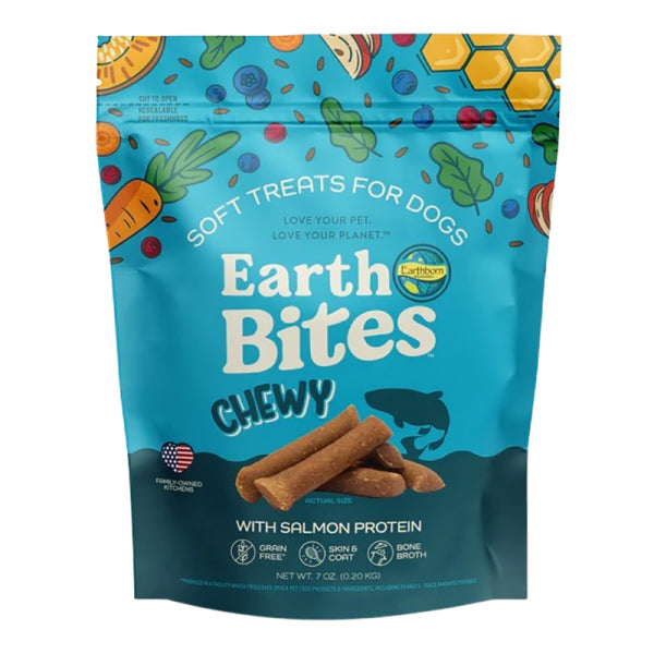 Earthborn D GF Earthbites Chewy Salmon 7oz