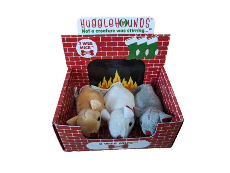 Huggle Hounds D Holiday Mice Squooshies 3pk 2023