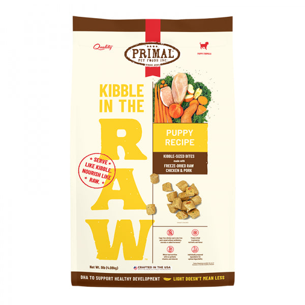 Primal D FD 9lb Kibble in the Raw Puppy