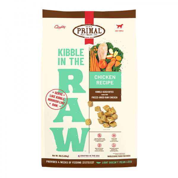 Primal D FD 9lb Kibble in the Raw Chicken