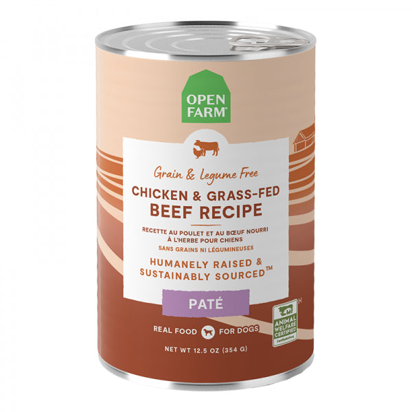 Open Farm D Can GF Chicken & Beef Pâté 12.5oz