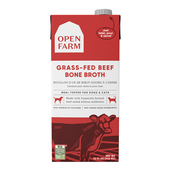 Open Farm Bone Broth Beef 33.8oz