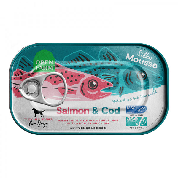 Open Farm D Can GF Topper Salmon & Cod 4.59oz