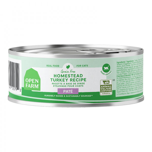 Open Farm C Can GF Homestead Turkey Pâté 5.3oz