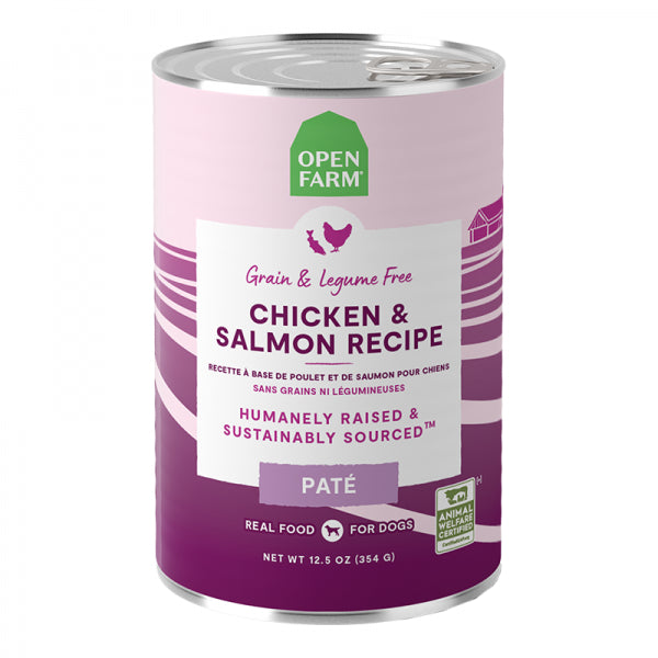 Open Farm D Can GF Chicken & Salmon Pâté 12.5oz