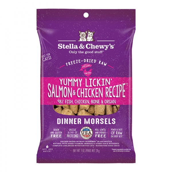 Stella & Chewy's C FD 1oz Yummy Lickin' Salmon & Chicken Dinner Morsels