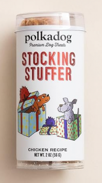 Polka Dog Stocking Stuffer Tube 2oz