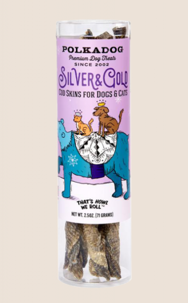 Polka Dog Silver Gold Cod Skins 2.5oz