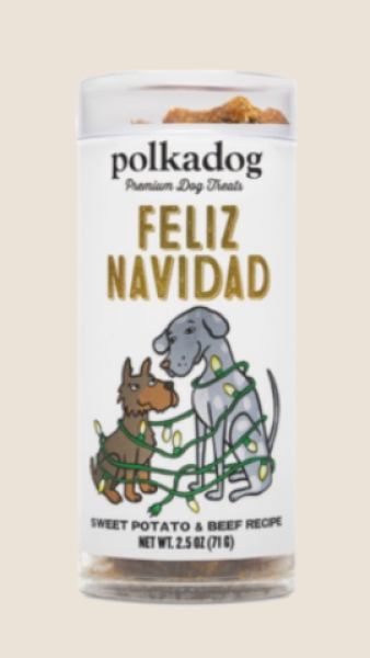 Polka Dog Feliz Navidad Tube 2.5oz