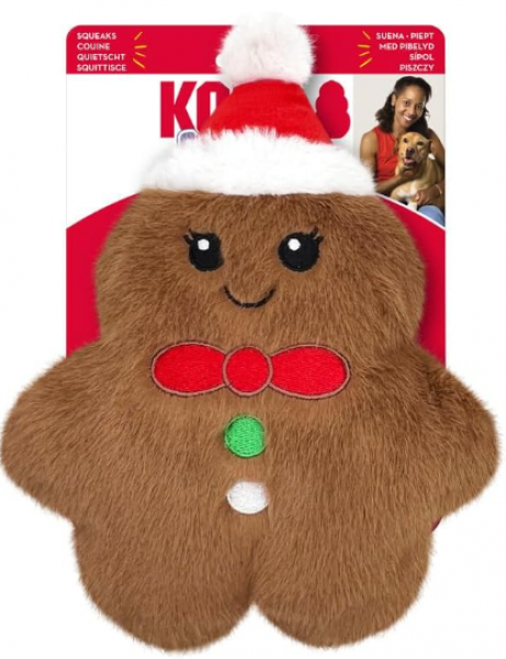 Kong D Holiday Snuzzles Gingerbread M 2024