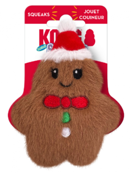 Kong D Holiday Snuzzles Gingerbread Mini 2024