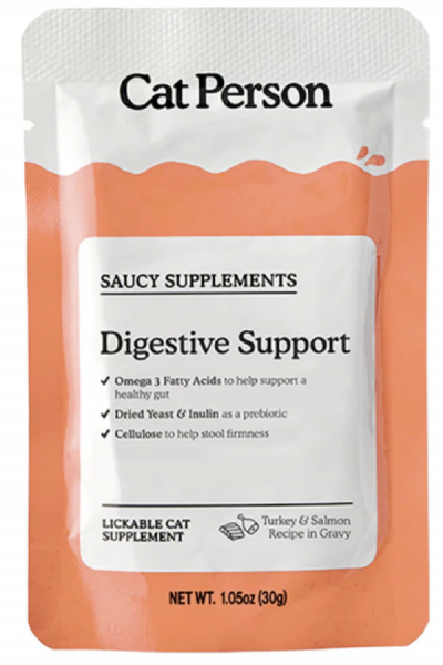 Cat Person C Pouch Saucy  Supplements Digestive Support 1.05oz