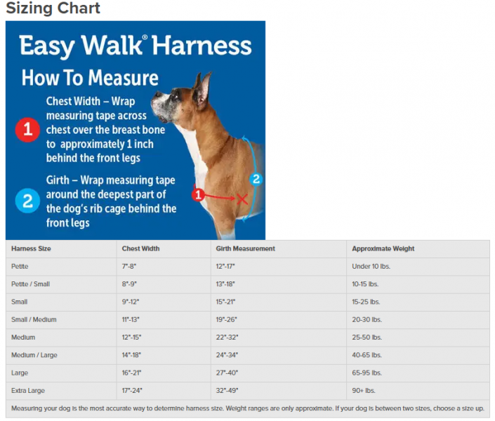 Easy Walk Harness Black Small