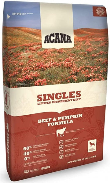 Acana D 13lb Singles Beef/Pumpkin