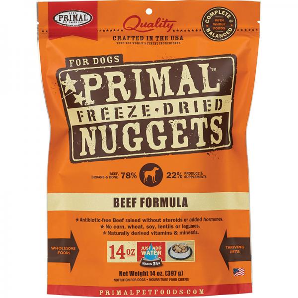 Primal D 14oz FD Beef Nuggets