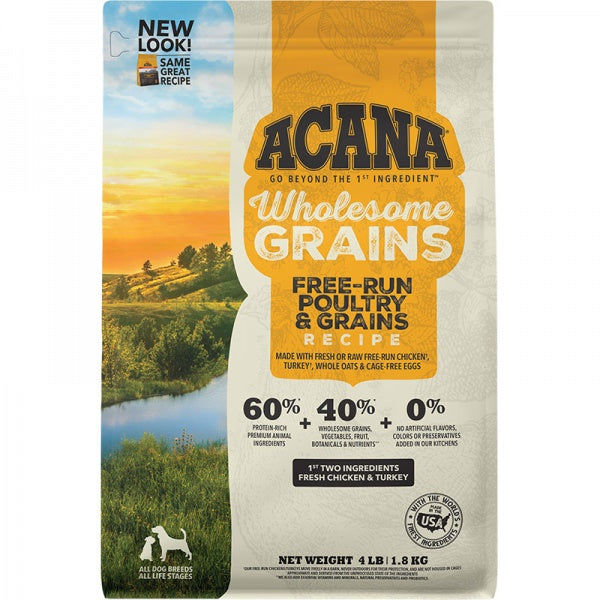 Acana D 4lb Grain Incl. Free Run Poultry