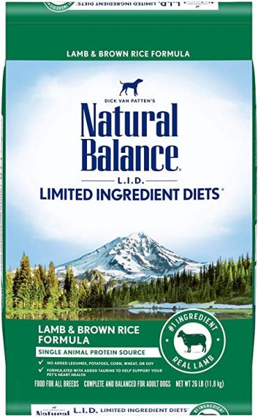 Natural Balance D 24lb LID Lamb/Brown Rice