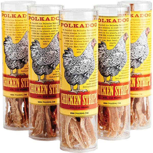 Polka Dog Chicken Strips Tubes