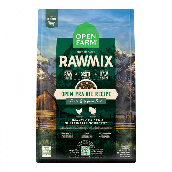 Open Farm D 3.5lb GF Rawmix Open Prairie Recipe