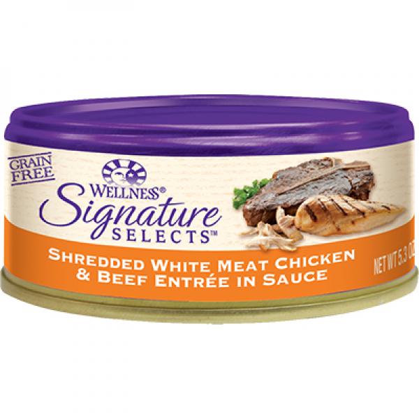 Wellness C Can Signature Selects Shredded Chix/Beef 5.5oz