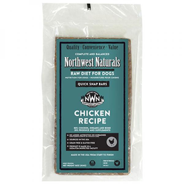 Northwest Naturals D Raw Chicken Bar Bulk 25lb