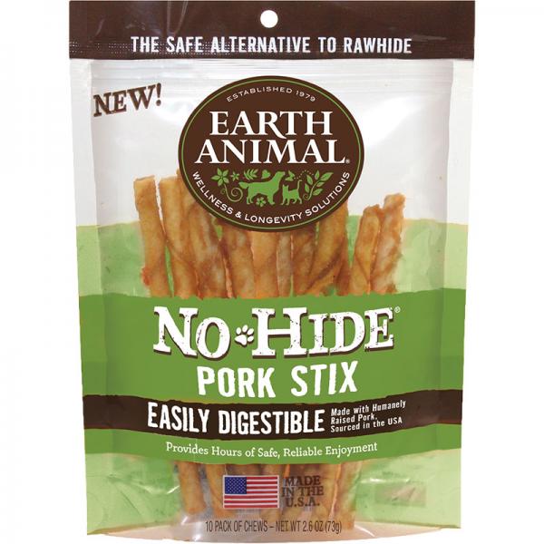 Earth Animal D No Hide Pork Stix 10-Pack