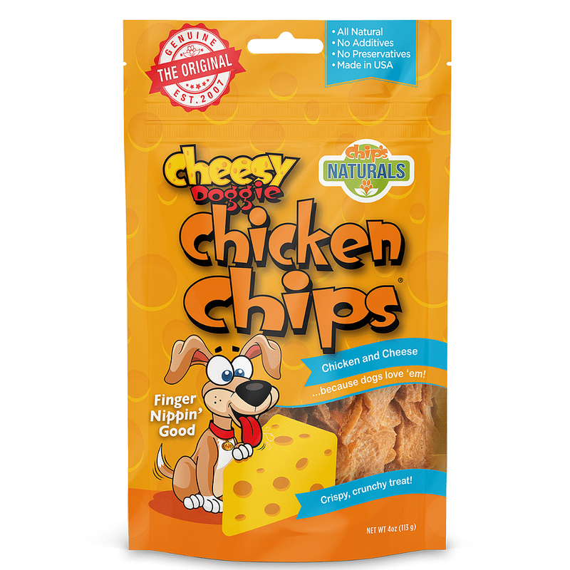 Chip's Naturals Cheesy Doggie Chicken Chips 4oz