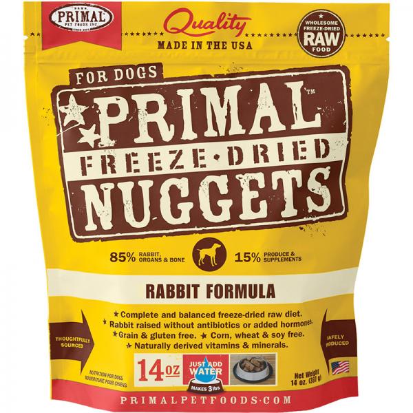 Primal D 14oz FD Rabbit Nuggets