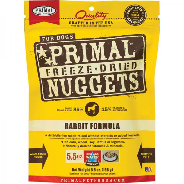 Primal D 5.5oz FD Rabbit Nuggets