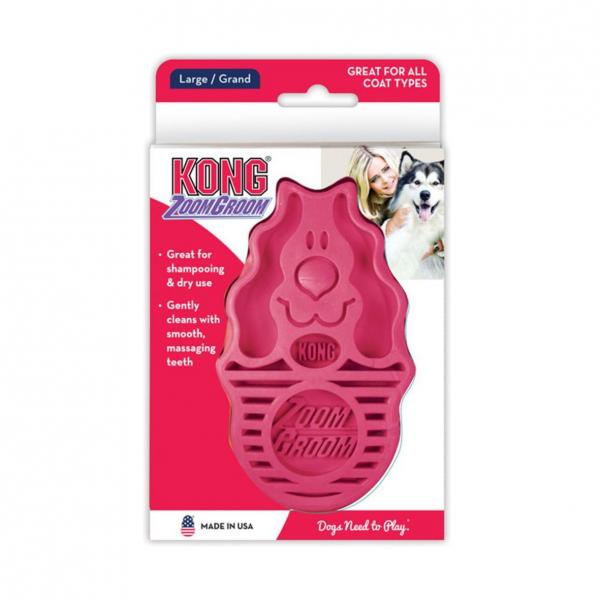 Kong D Zoom Groom Raspberry