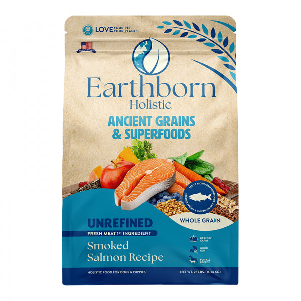 Earthborn D 25lb Unrefined Ancient Grains Salmon