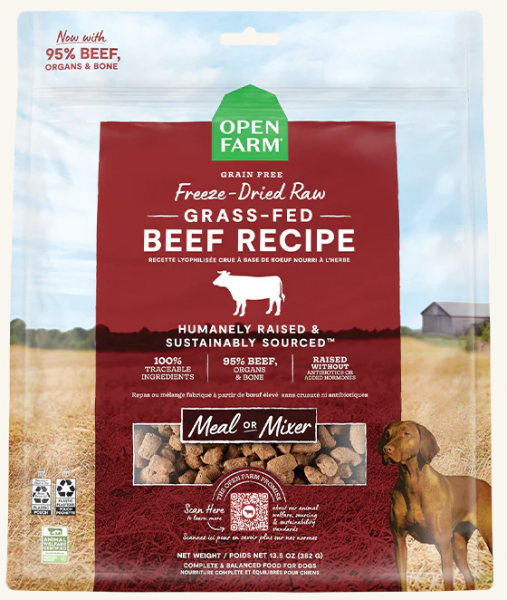 Open Farm FD Morsels Grass-Fed Beef 13.5oz