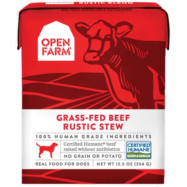 Open Farm D Can Rustic Stew Grass Fed Beef 12.5oz