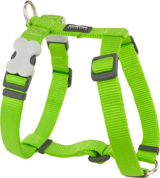 Red Dingo Harness Lime Green X-Small 12mm