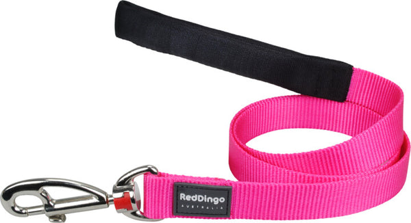 Red Dingo Leash Hot Pink Medium 20mm 6ft