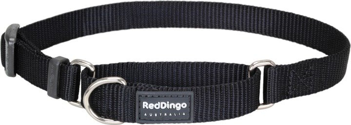 Red Dingo Martingale Black Small 15mm