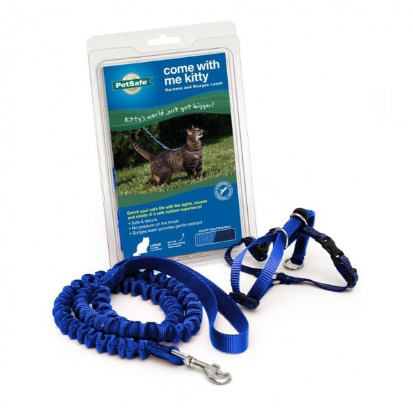 Come With Me Kitty Harness Blue Large
